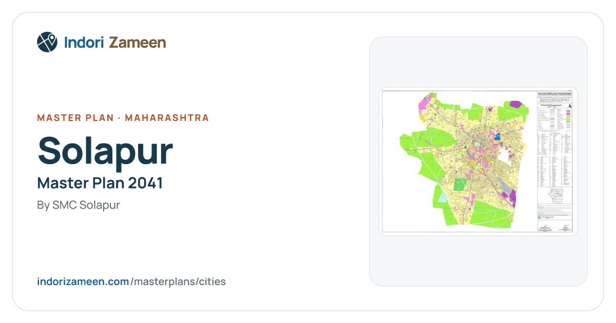 Solapur Master Plan 2041 — the plan on the map