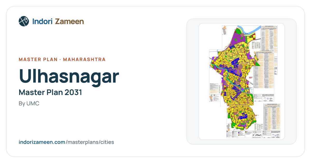 Ulhasnagar Master Plan 2031 — the plan on the map